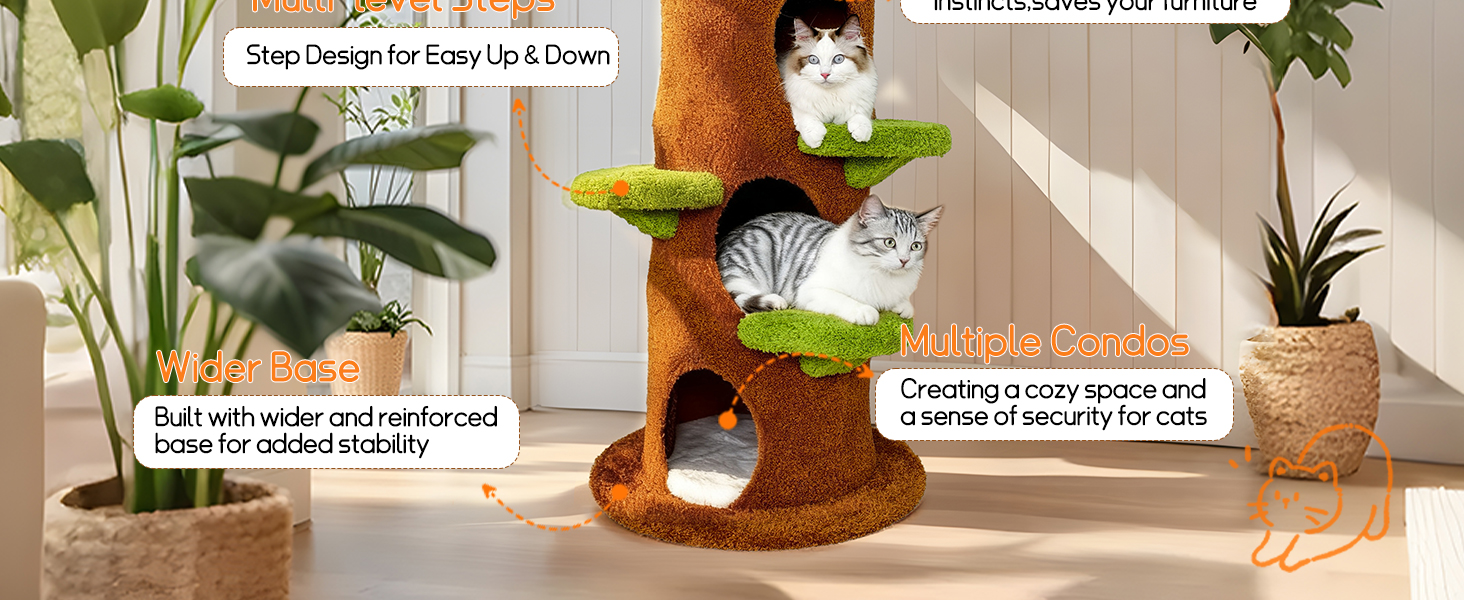 cat tree tower for large cats